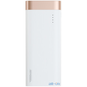 Зовнішній акумулятор (Power Bank) Baseus Parallel Line portable version 10000mAh White (PPALL-PX02)